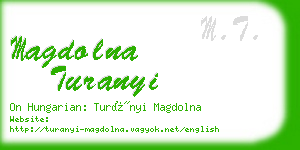 magdolna turanyi business card